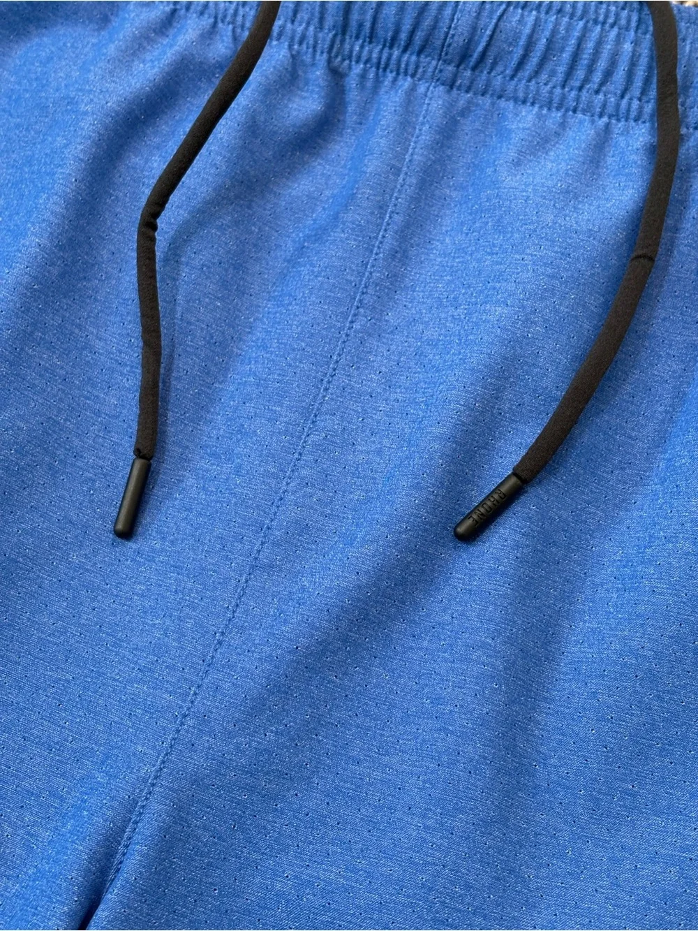 Men’s Rhone Mako Tech Active Training Shorts Size XXL Blue Work Out Pockets